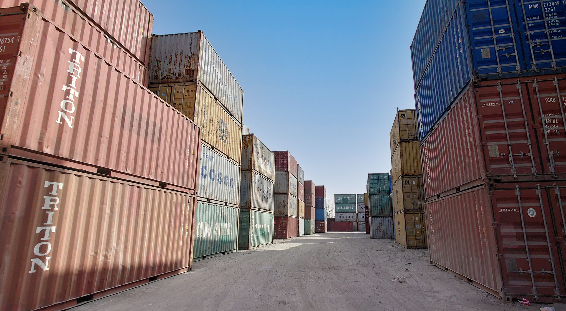 Shipping container depot in Dubai and Doha
